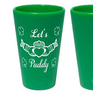 Green silicone Pint Glass